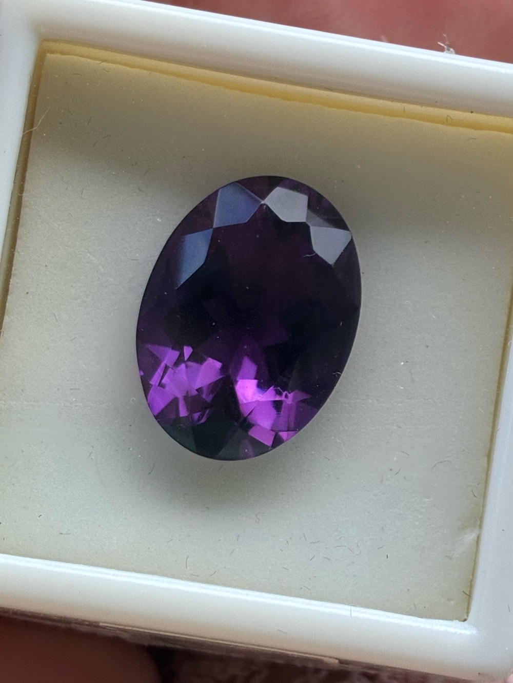 12.00ctw HUGE VS GENUINE amethyst loose gem in gem jar